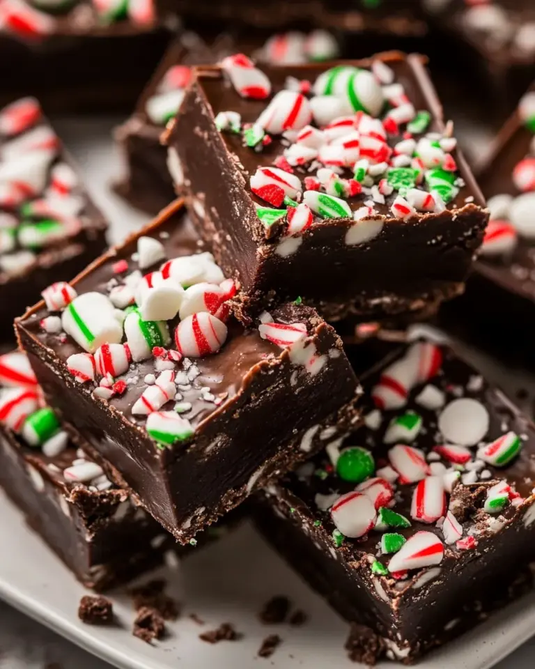 Homemade Easy Chocolate Peppermint Fudge photo