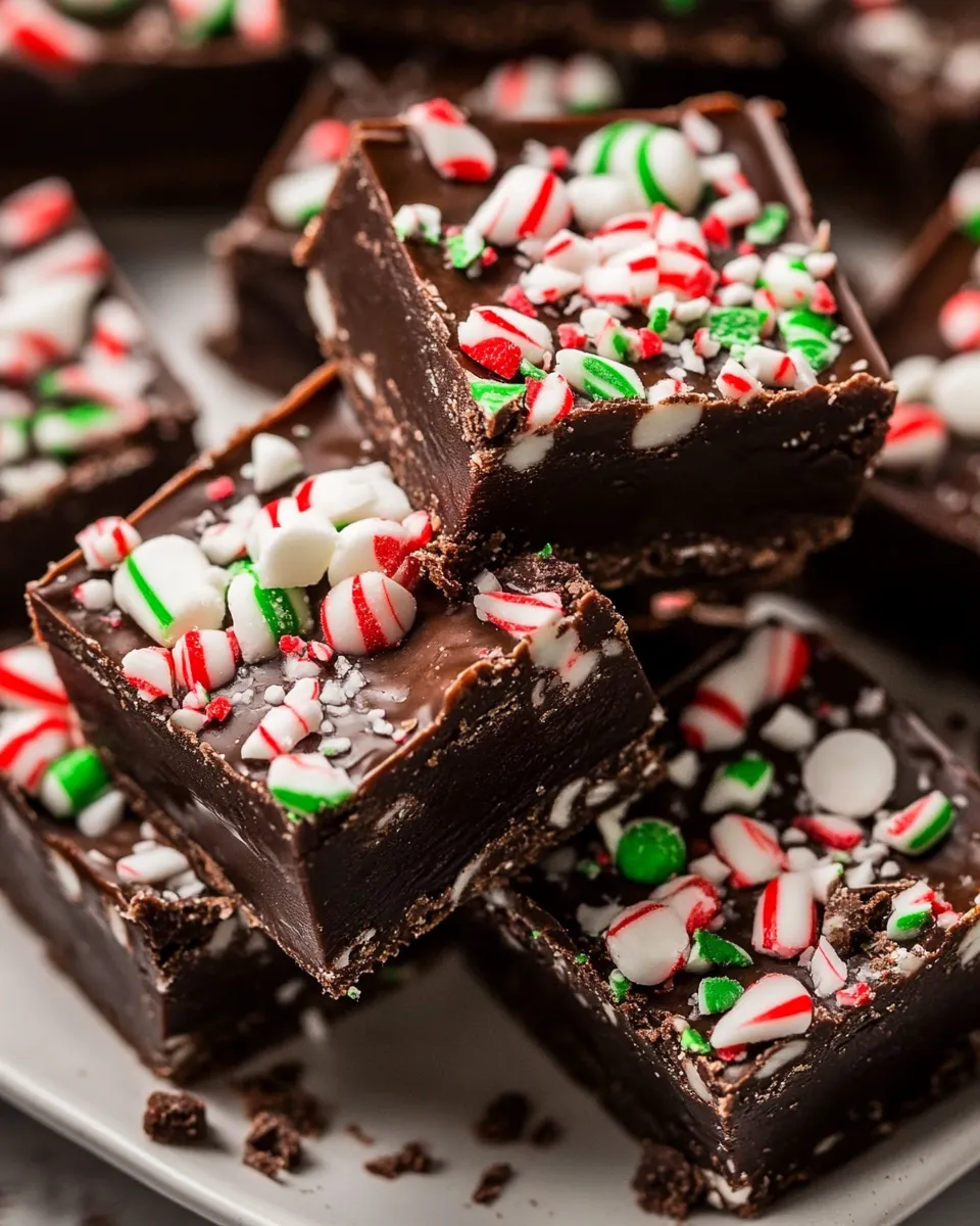 Homemade Easy Chocolate Peppermint Fudge photo