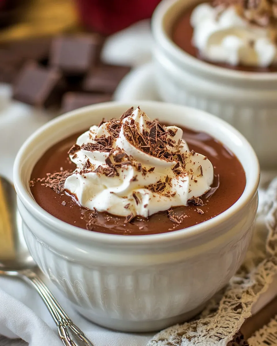 Delicious Easy Chocolate Pudding for Two recipe photo