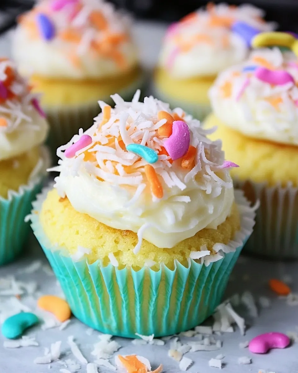Classic Easy Coconut Cupcakes image