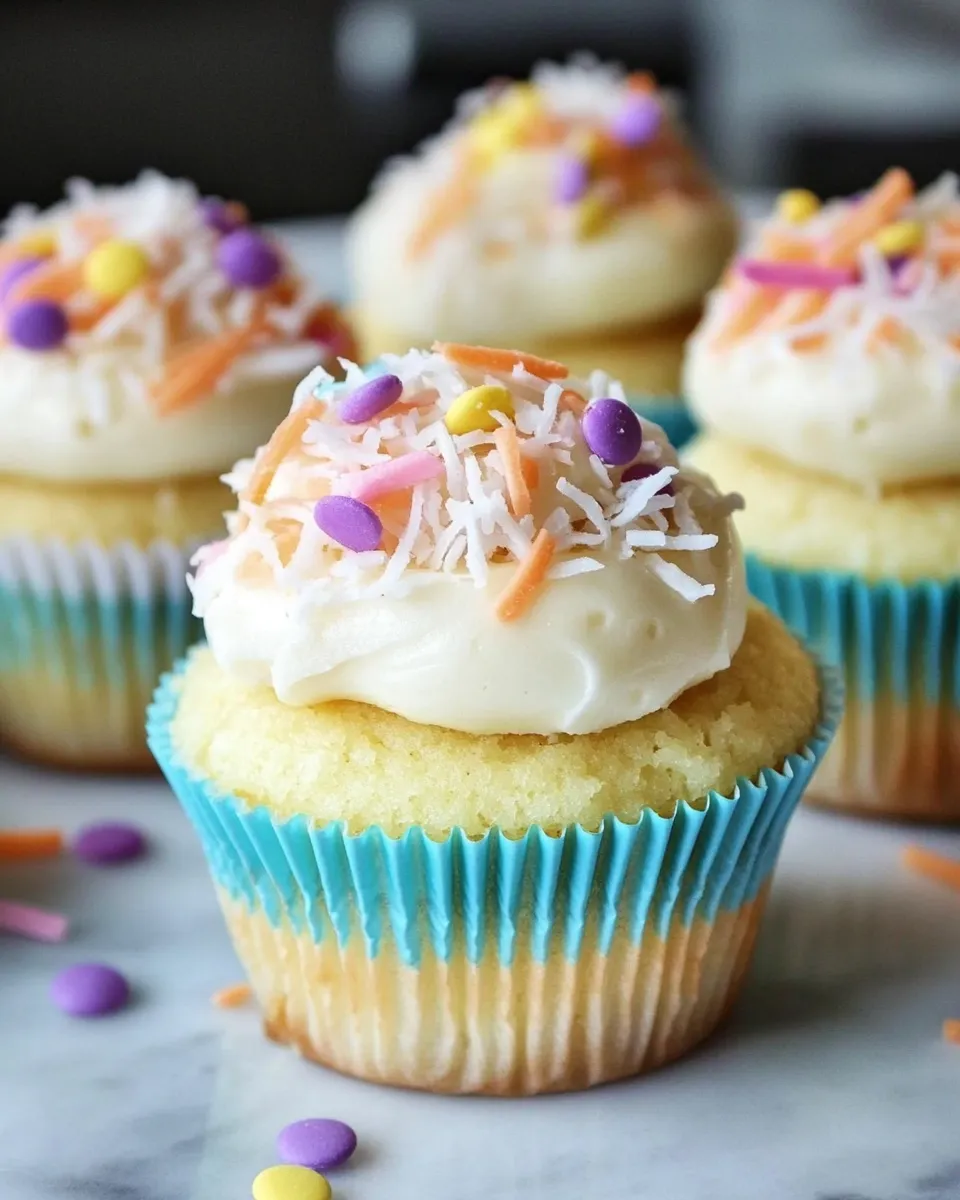 Delicious Easy Coconut Cupcakes shot