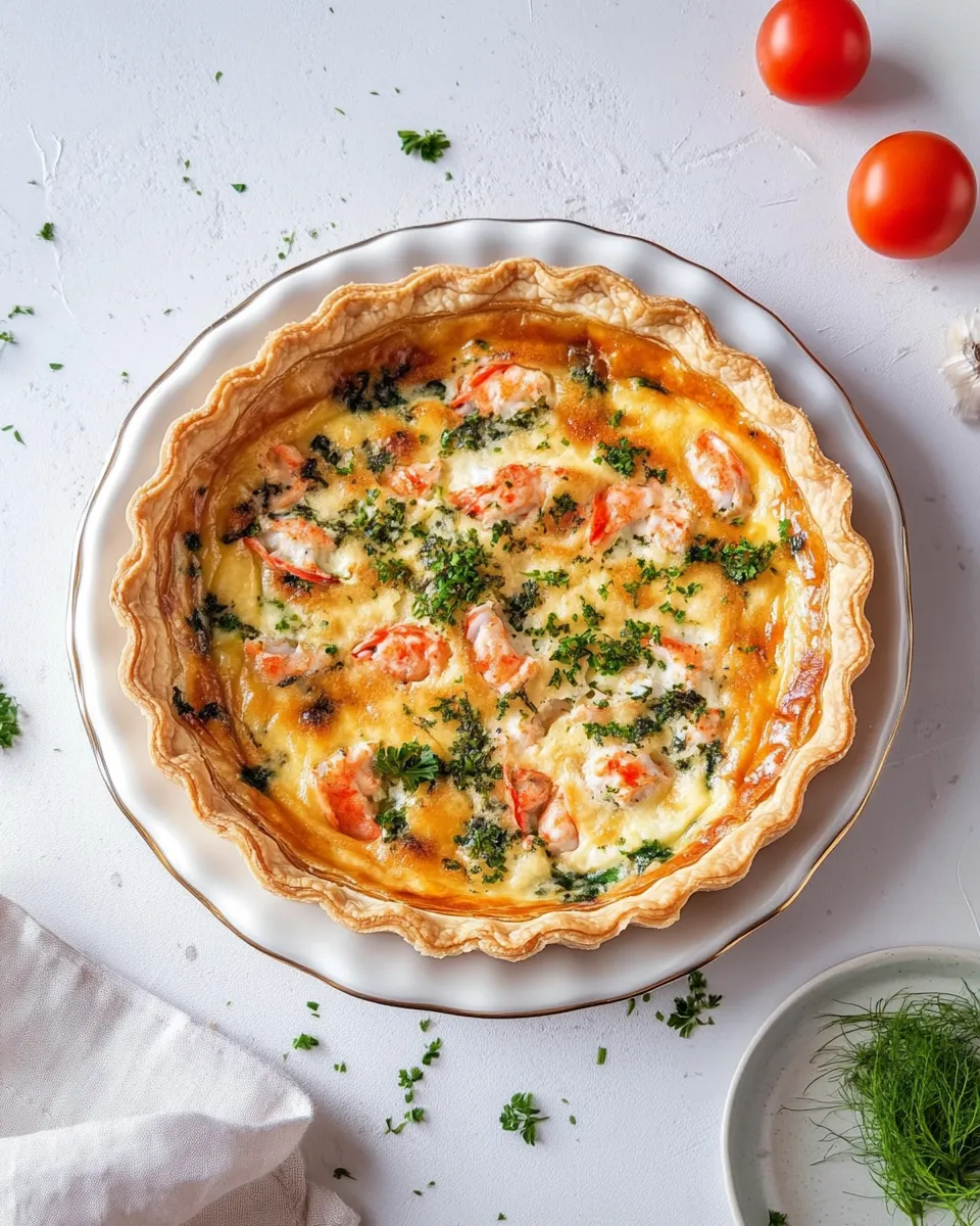 Delicious Easy Crab Quiche recipe photo