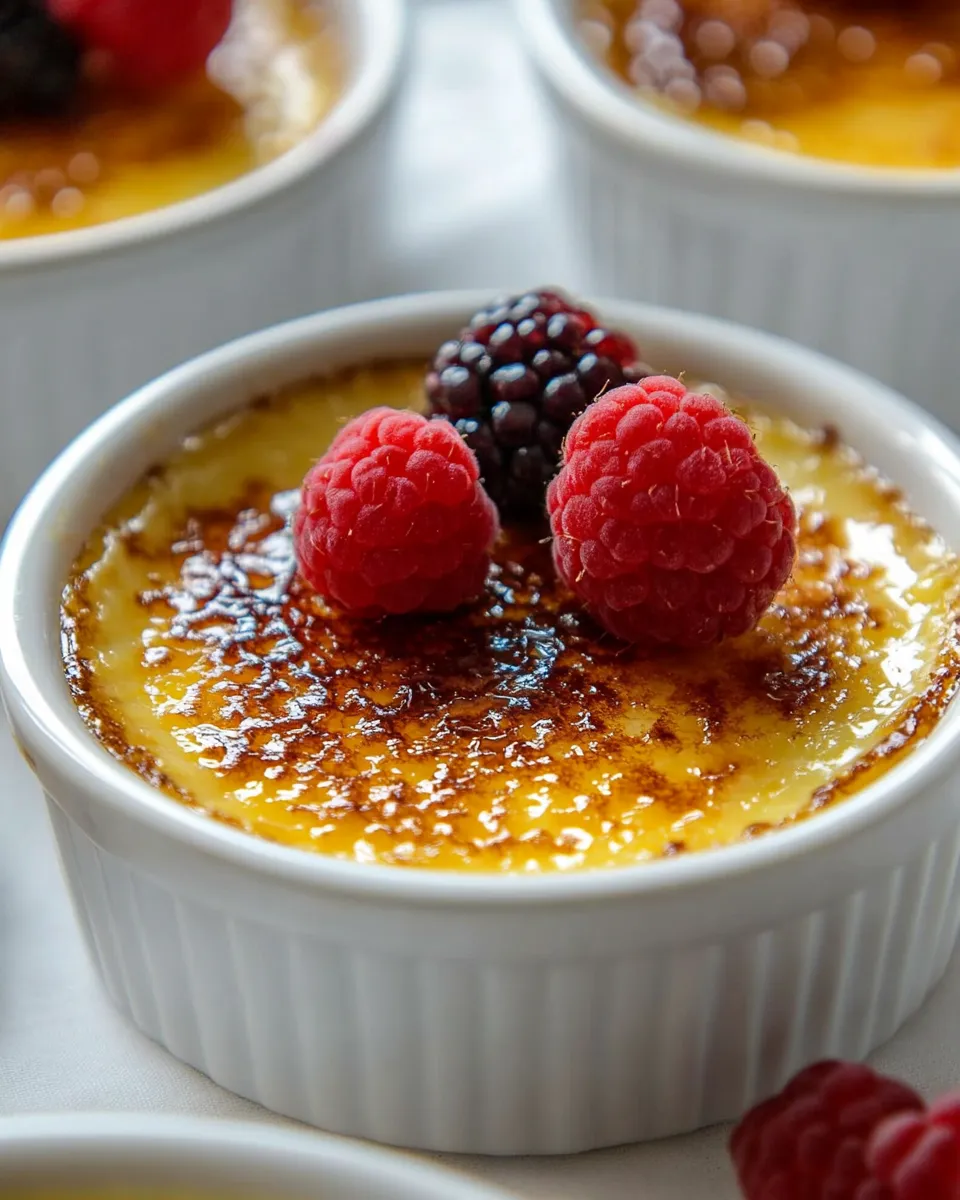 Delicious Easy Creme Brulee Recipe shot