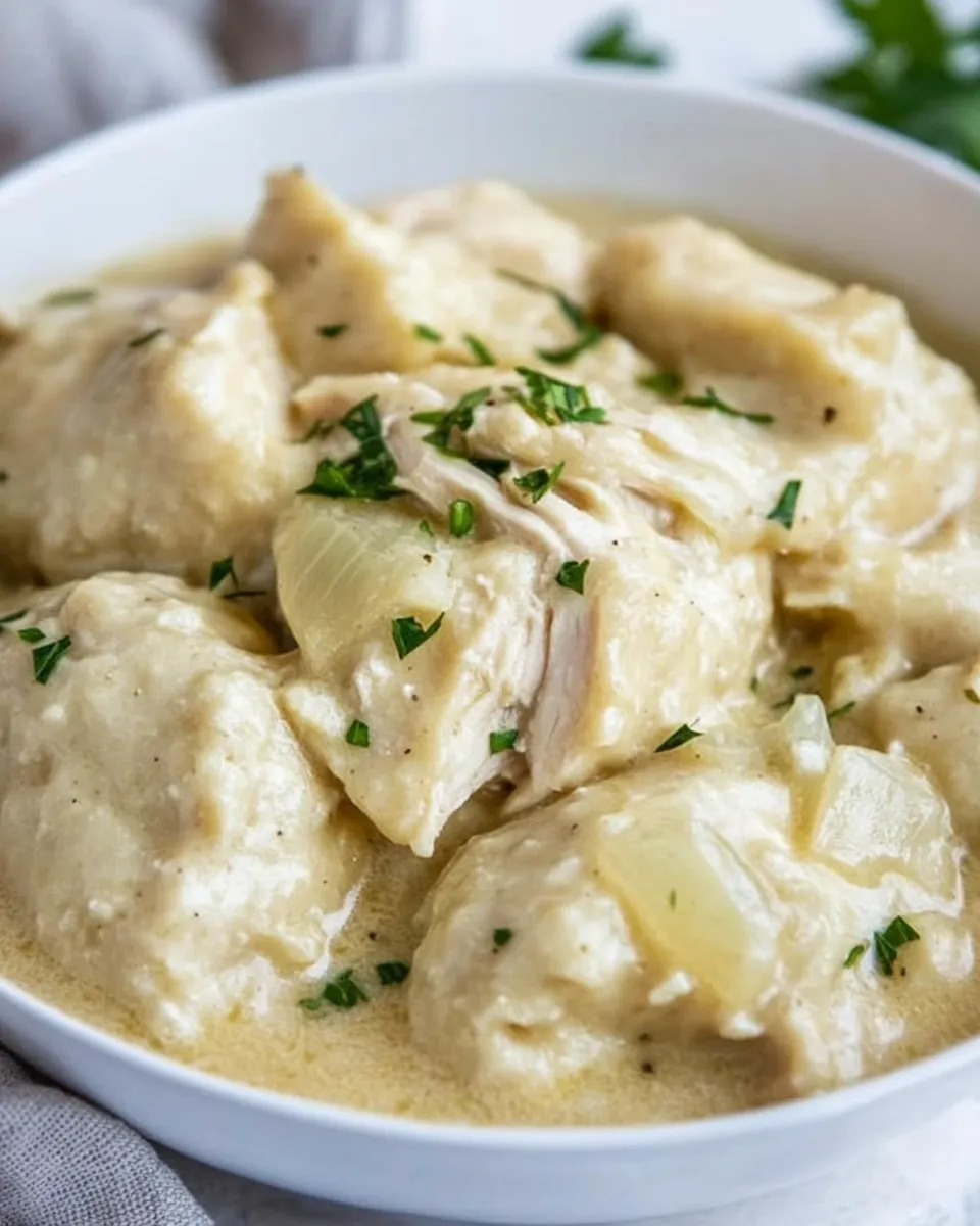 Classic Easy Crock Pot Chicken and Dumplings image