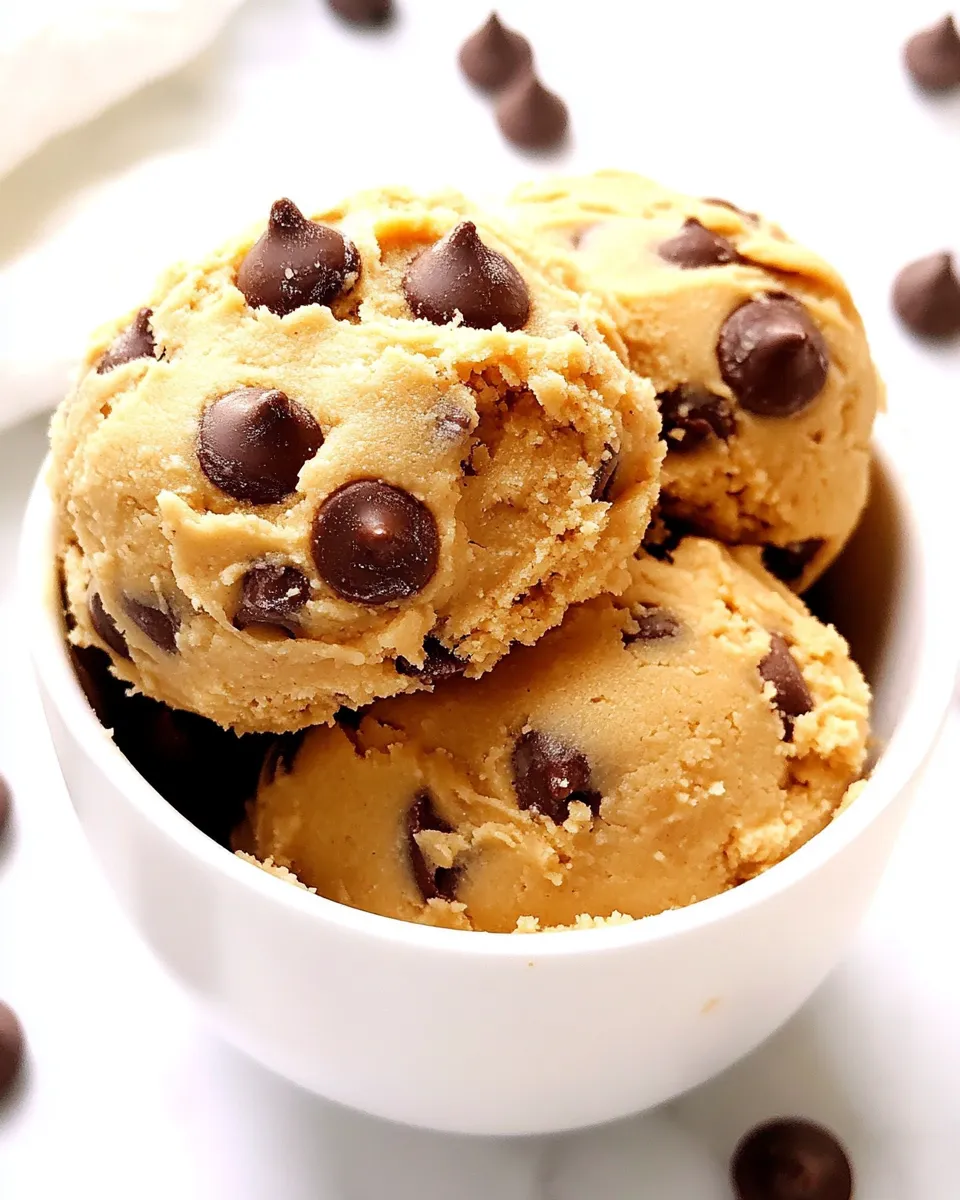 Quick Easy Edible Cookie Dough Recipe dish photo