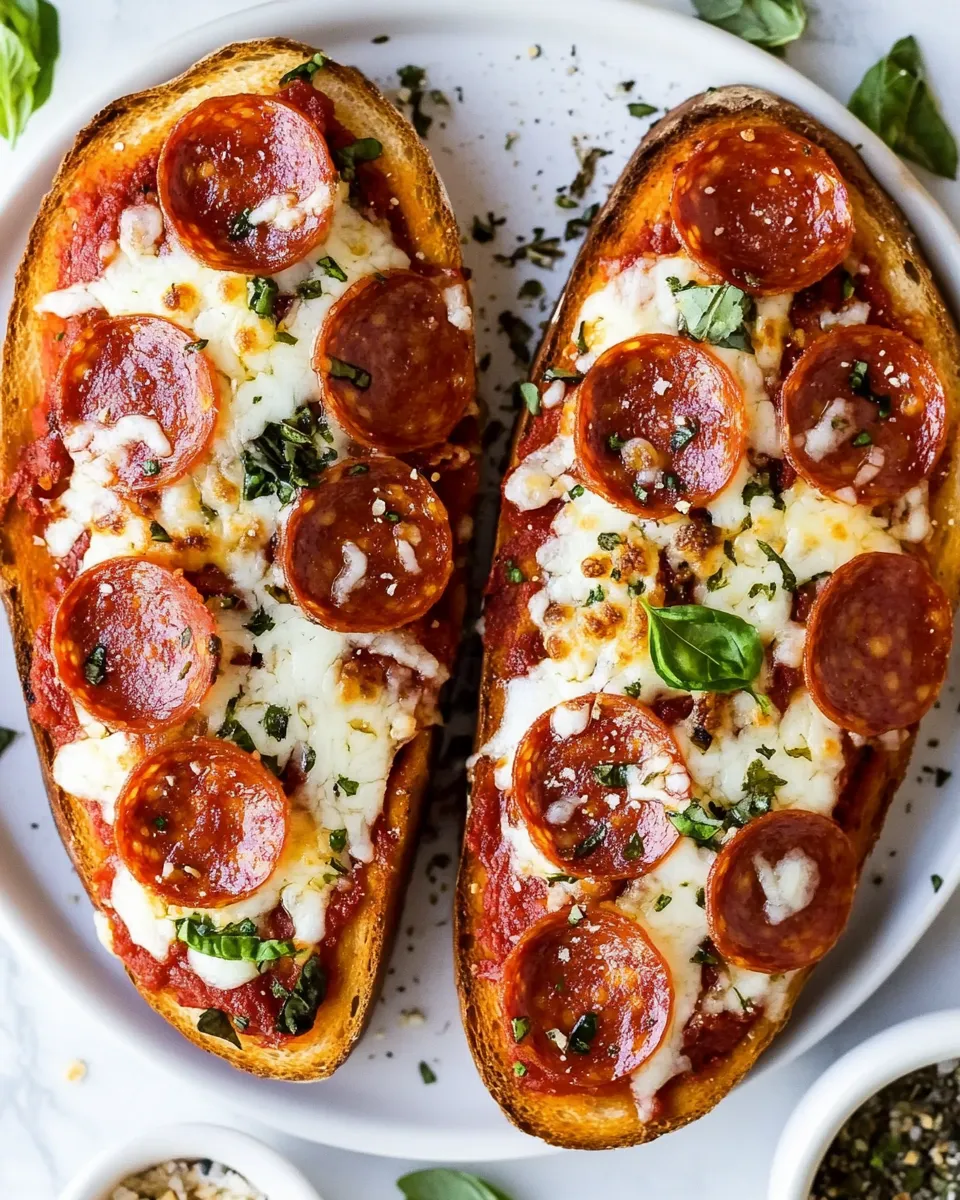 Delicious Easy French Bread Pizza Recipe With Pepperoni shot