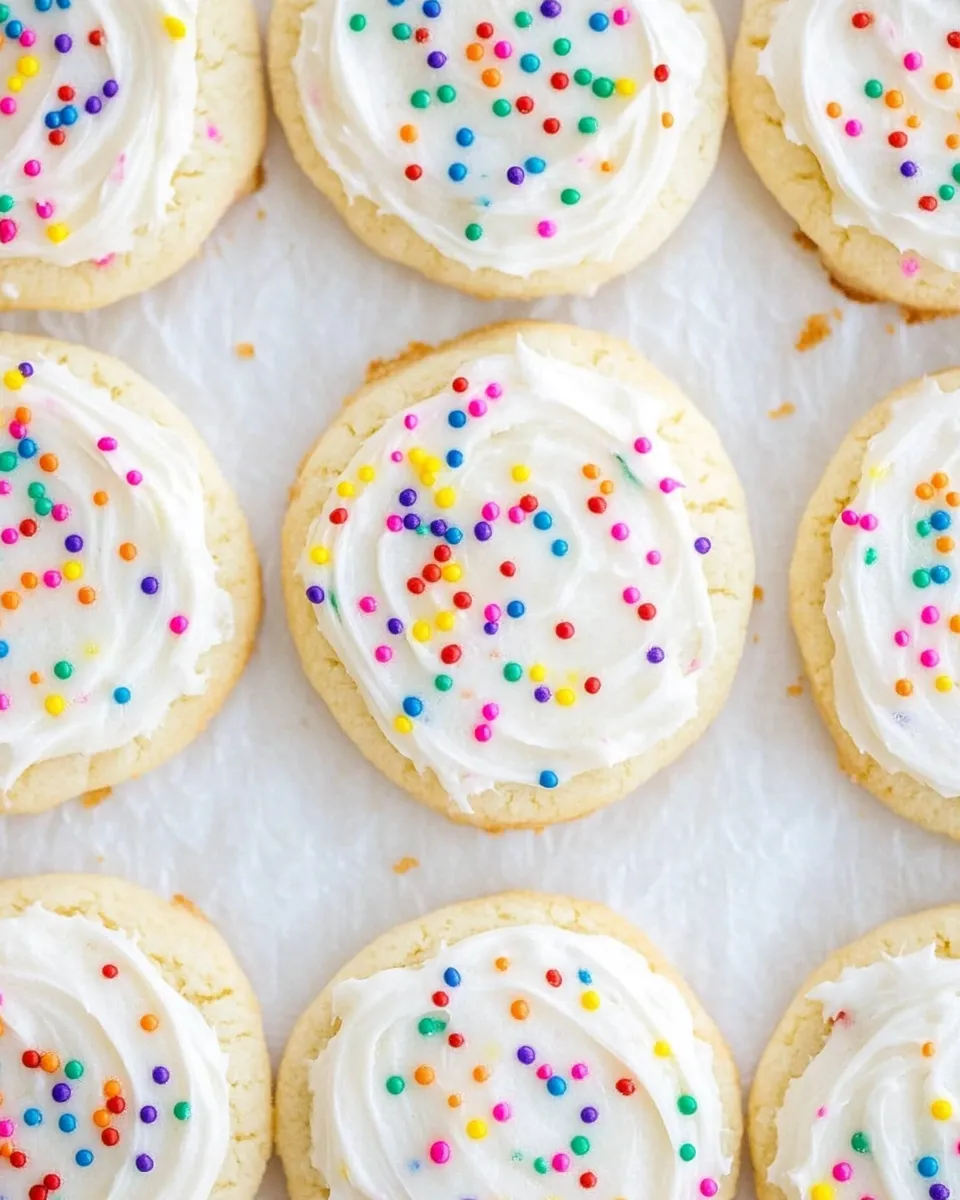 Quick Easy Frosted Sugar Cookies shot