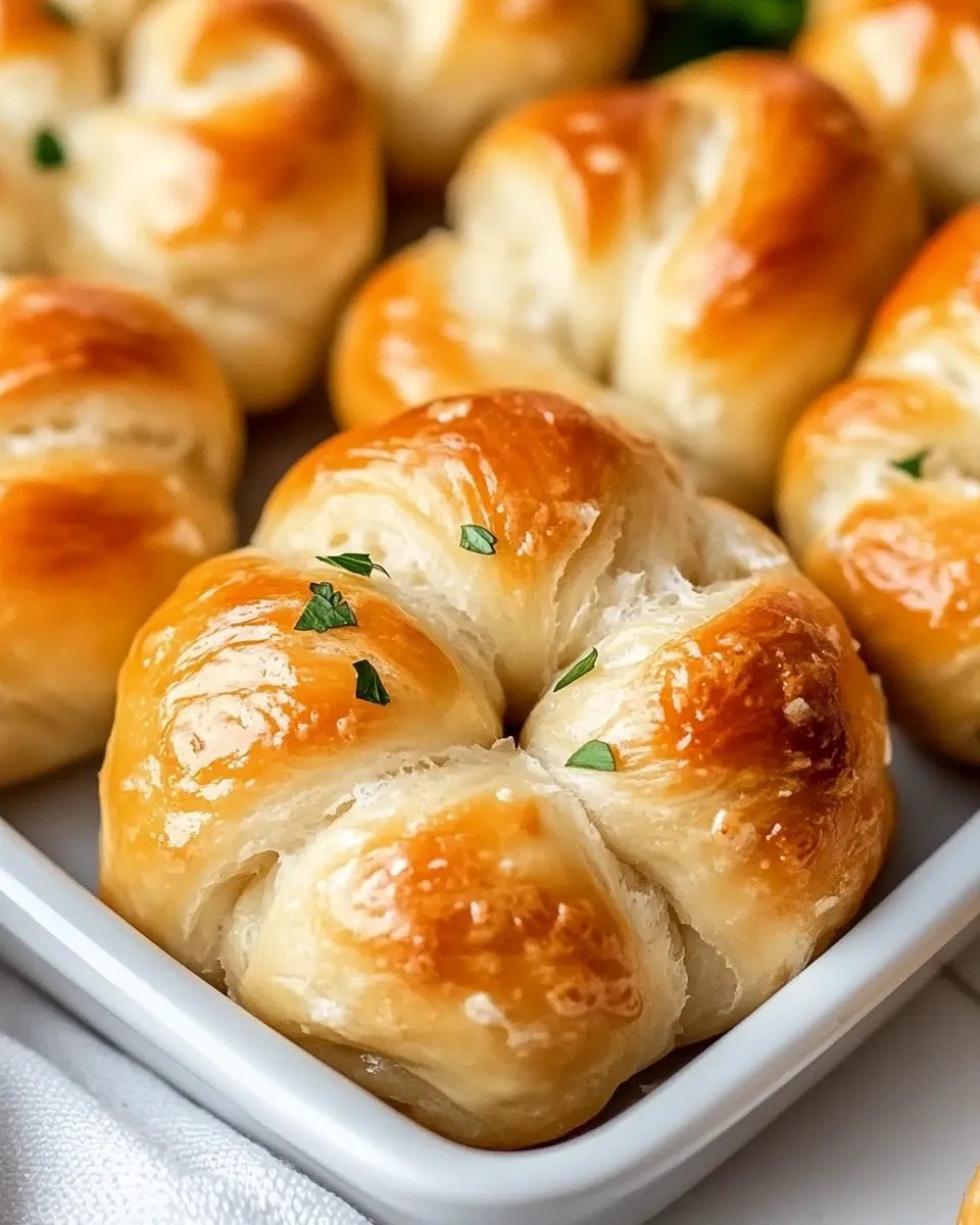 Savory Easy Garlic Knots shot
