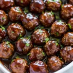 Homemade Easy Grape Jelly Meatballs Recipe photo