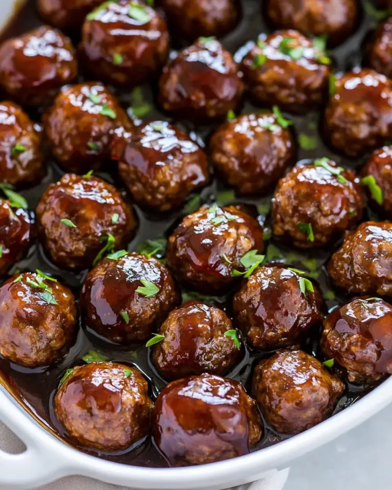 Homemade Easy Grape Jelly Meatballs Recipe photo