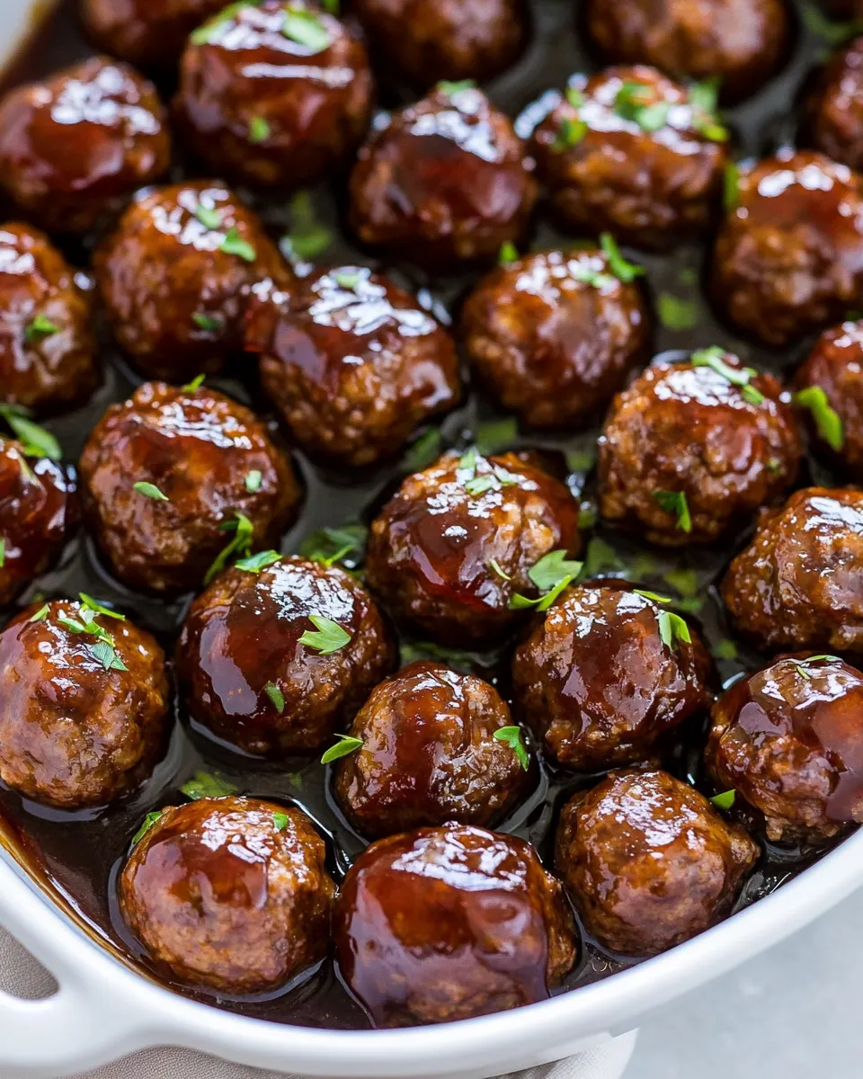 Homemade Easy Grape Jelly Meatballs Recipe photo