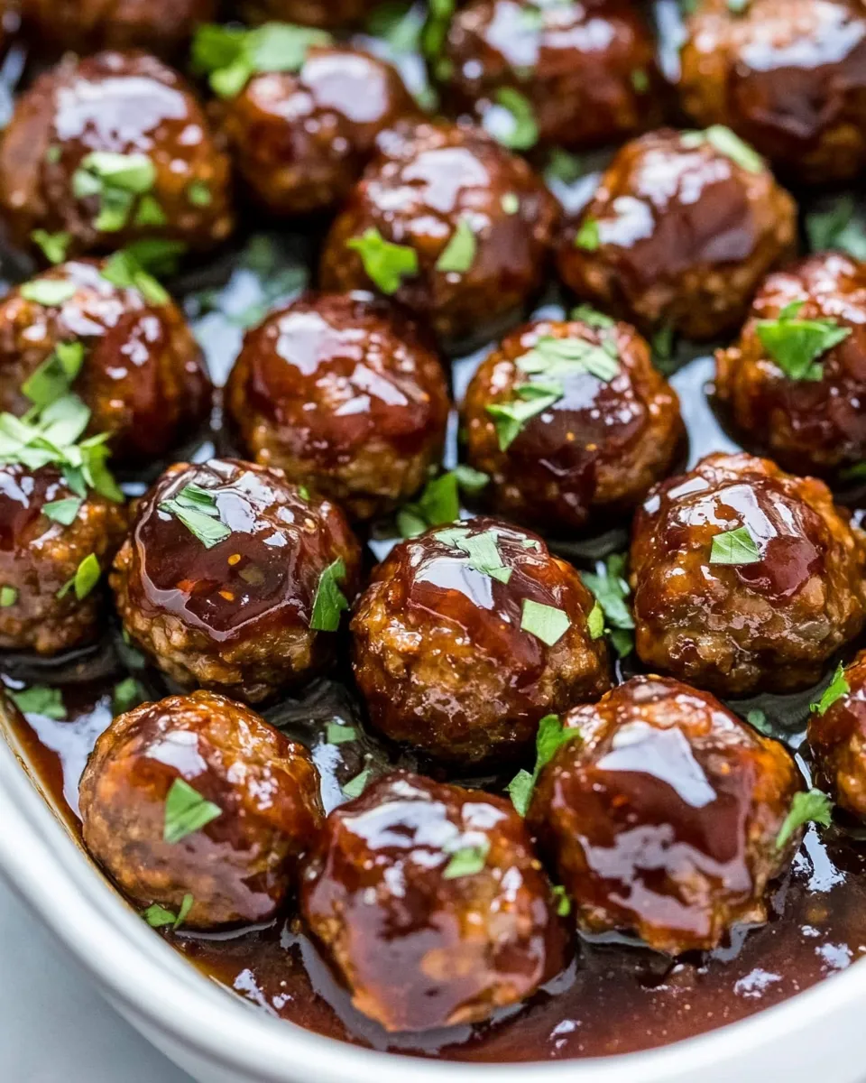 Delicious Easy Grape Jelly Meatballs Recipe shot