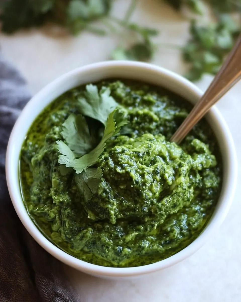 Quick Easy Green Curry Paste shot