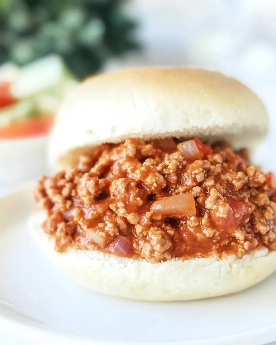 Tasty Easy Ground Chicken Sloppy Joes recipe image