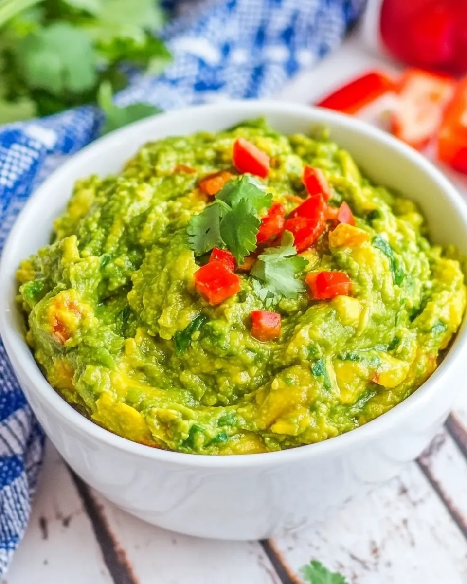 Quick Easy Guacamole shot