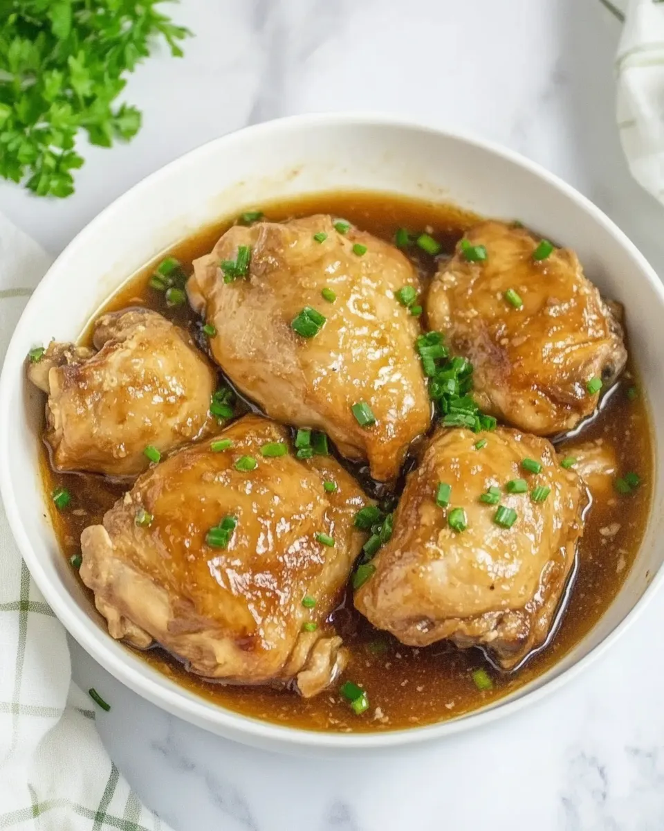 Quick Easy Instant Pot Chicken Adobo Recipe dish photo