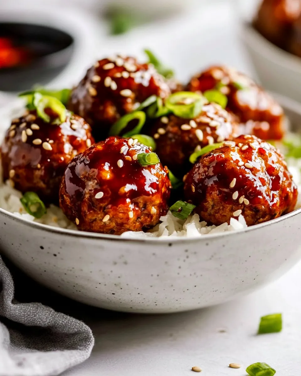 Quick Easy Korean Meatballs Recipe dish photo