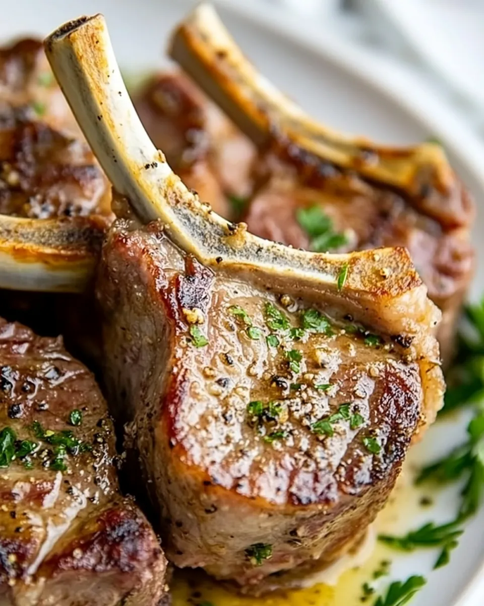 Delicious Easy Lamb Porterhouse (Lamb Loin Chops) recipe photo
