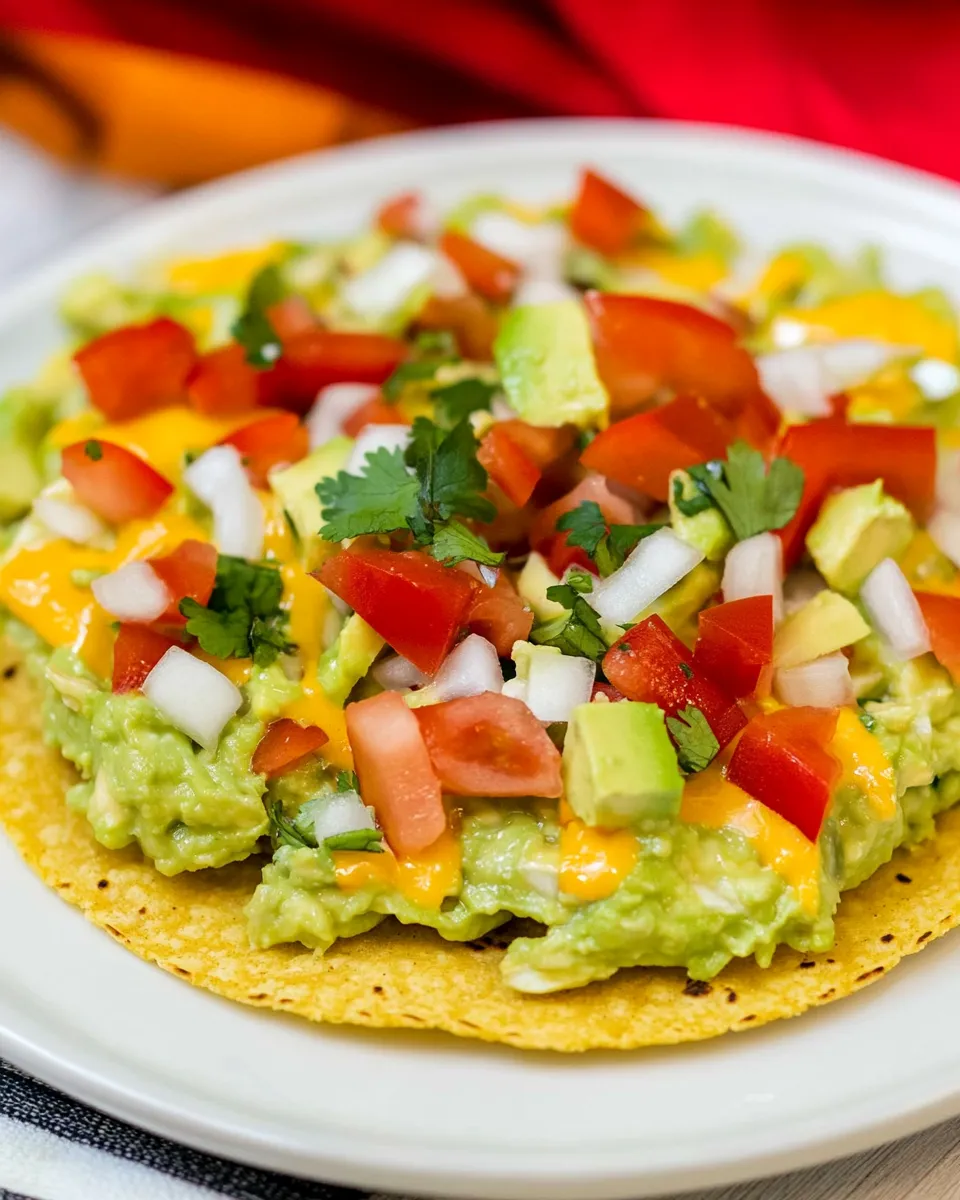 Homemade Easy Low-Carb Guacamole Tostadas photo