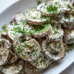 Homemade Easy Mushroom Salad with Herbs photo