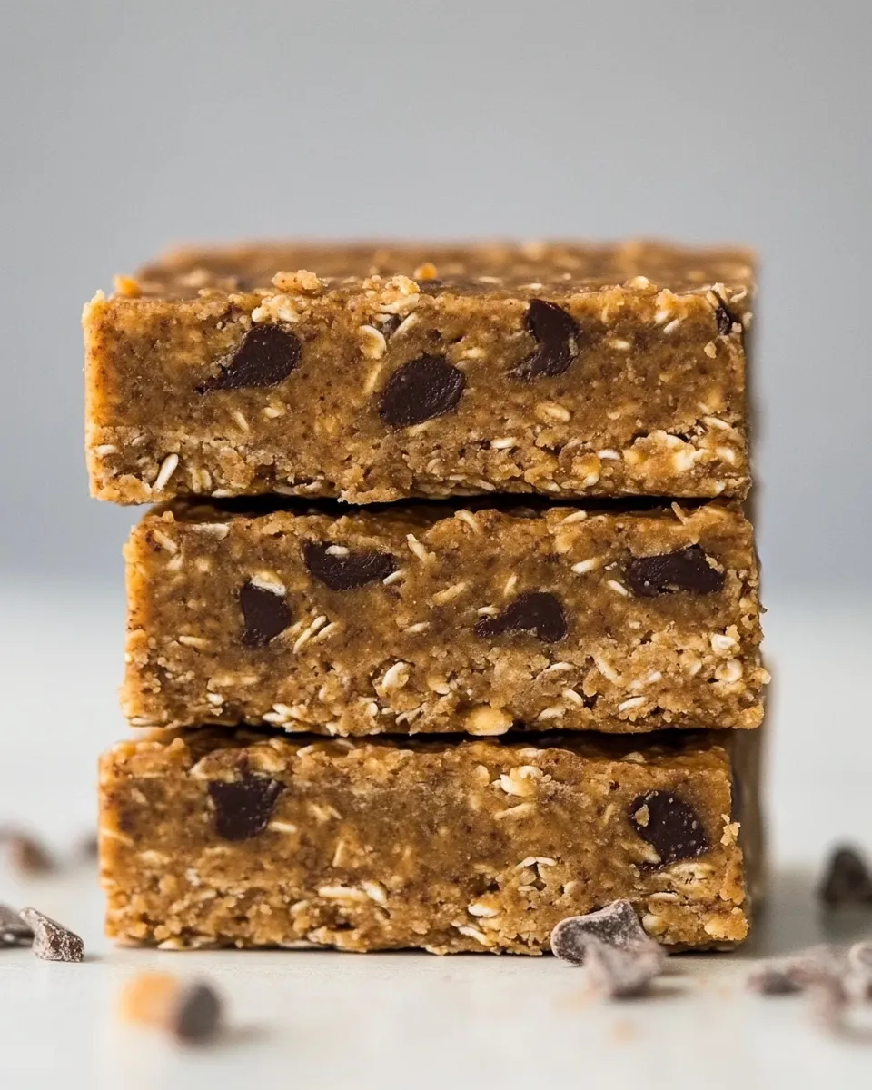 Healthy Easy No-Bake Workout Bars food shot