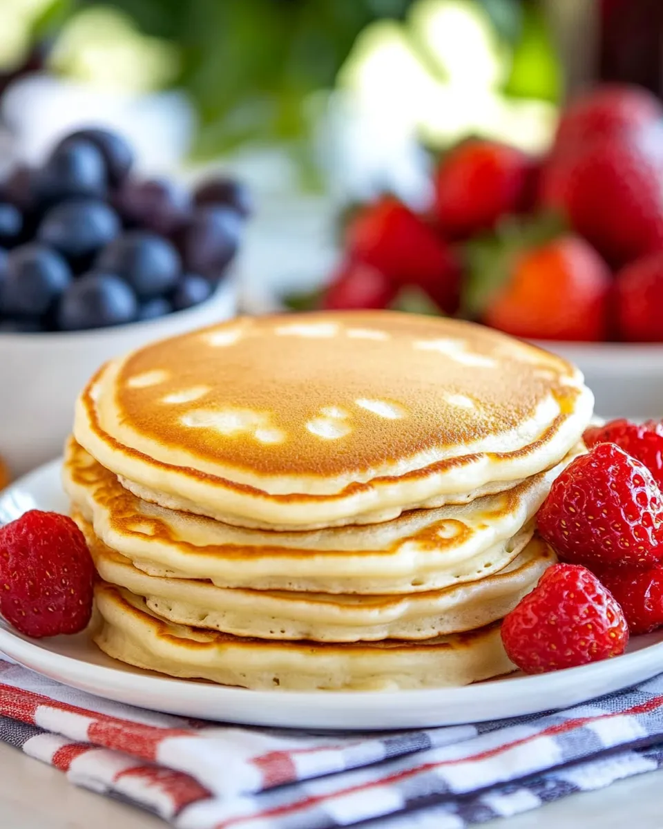 Quick Easy Pancake Recipe shot