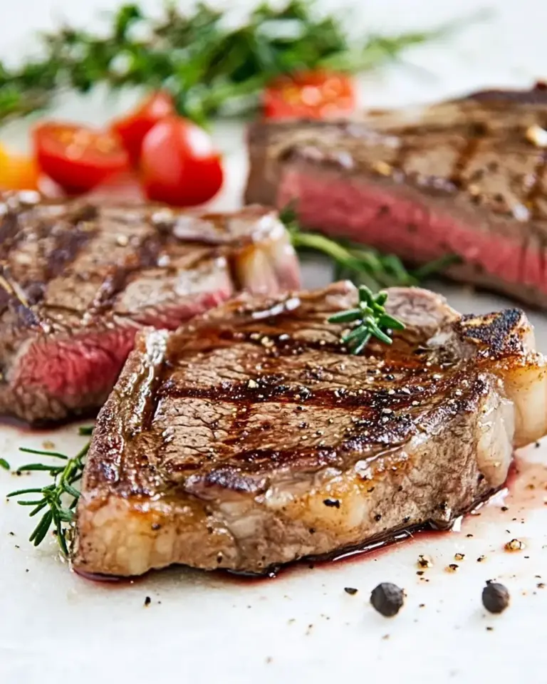 Homemade Easy Seared Grass-Fed Ribeye Steaks photo