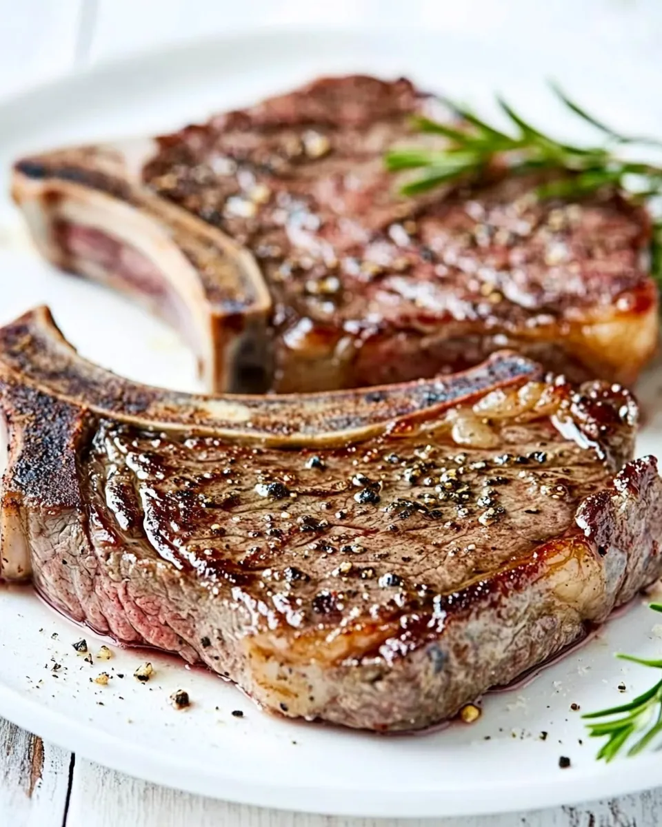 Delicious Easy Seared Grass-Fed Ribeye Steaks recipe photo