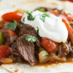 Homemade Easy Slow Cooker Beef Fajitas for Two photo