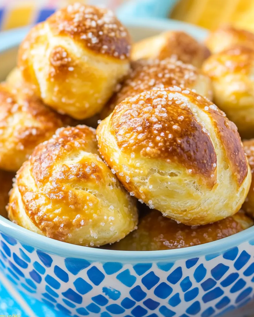 Quick Easy Soft Pretzel Bites shot
