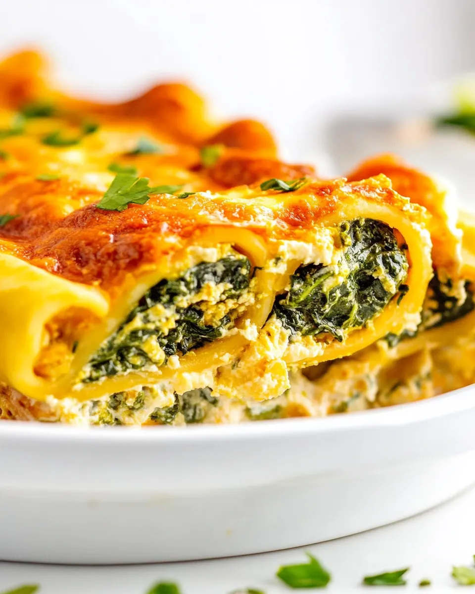 Quick Easy Spinach Manicotti Recipe (No Boil Noodles) shot