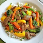 Homemade Easy Stir Fried Beef with Vegetables photo
