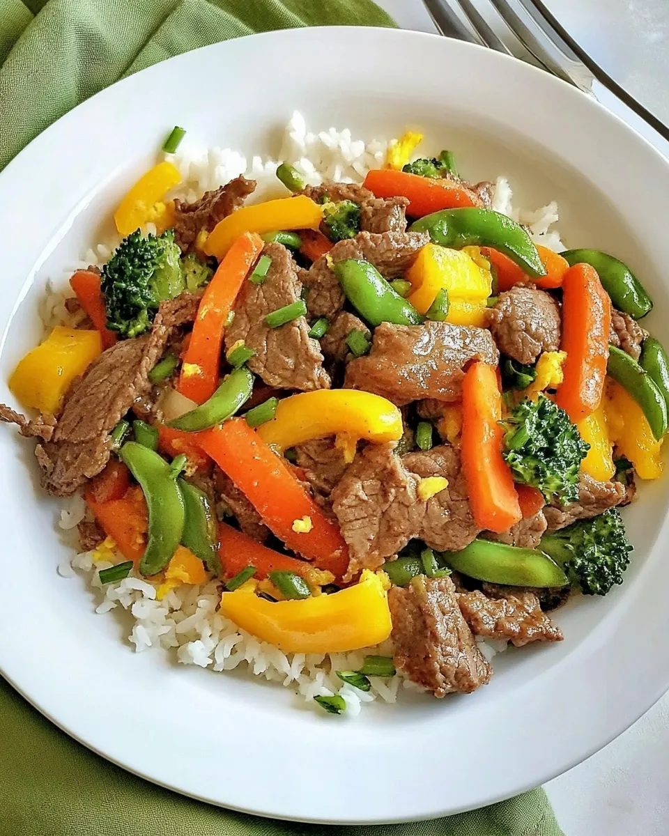 Homemade Easy Stir Fried Beef with Vegetables photo