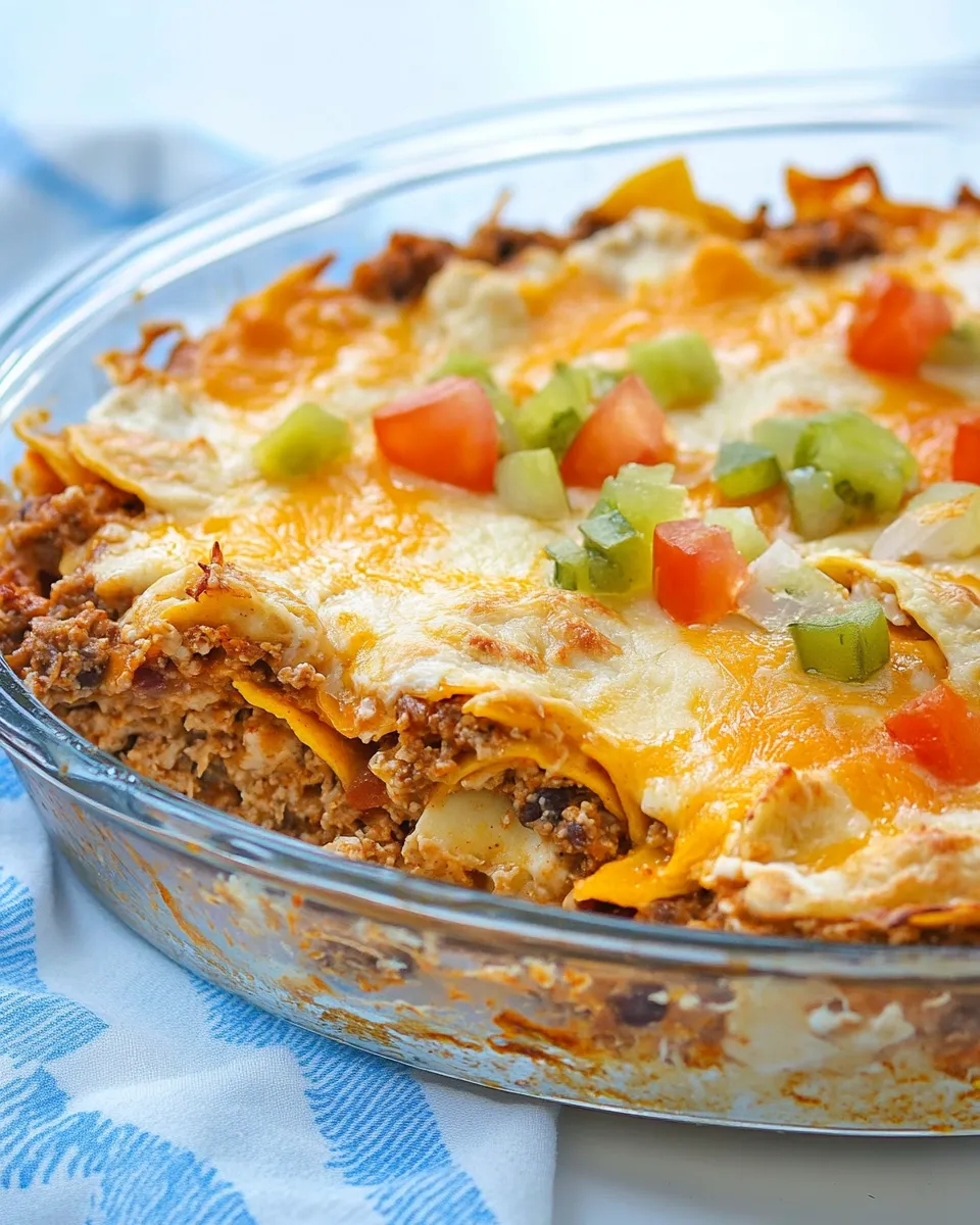 Delicious Easy Taco Casserole: All Your Favorite Taco Flavors In One Dish recipe photo