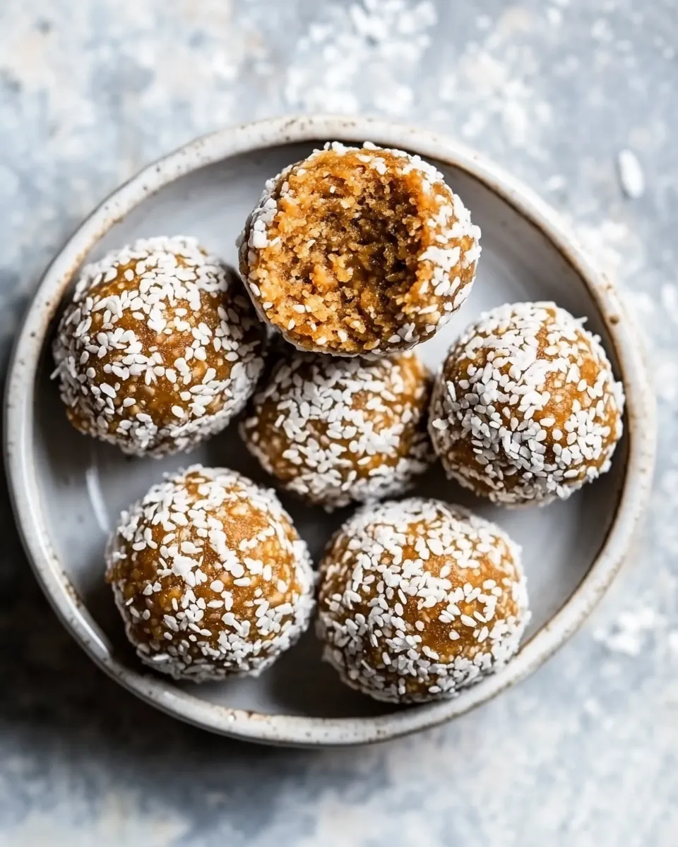 Quick Easy Tahini Bliss Balls recipe photo