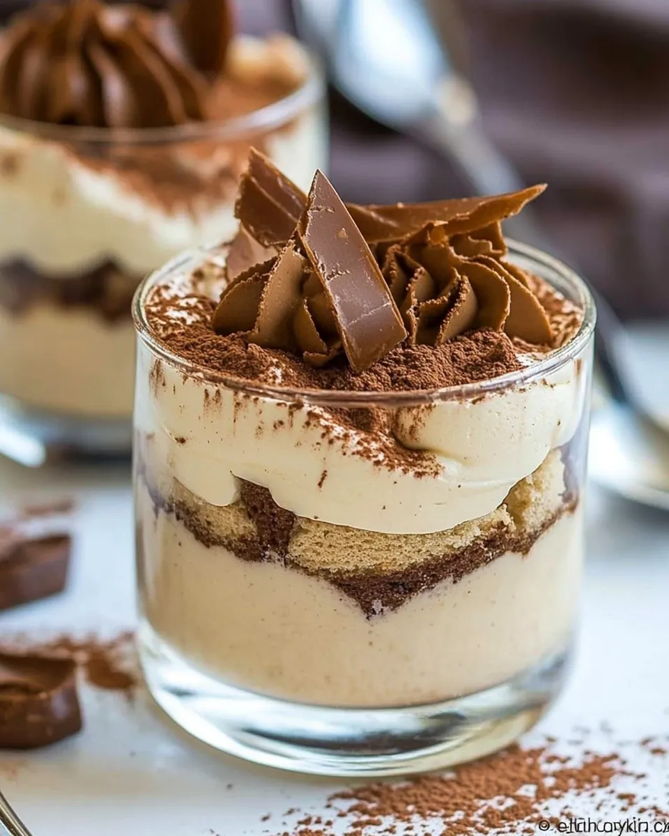 Quick Easy Tiramisu Mousse shot