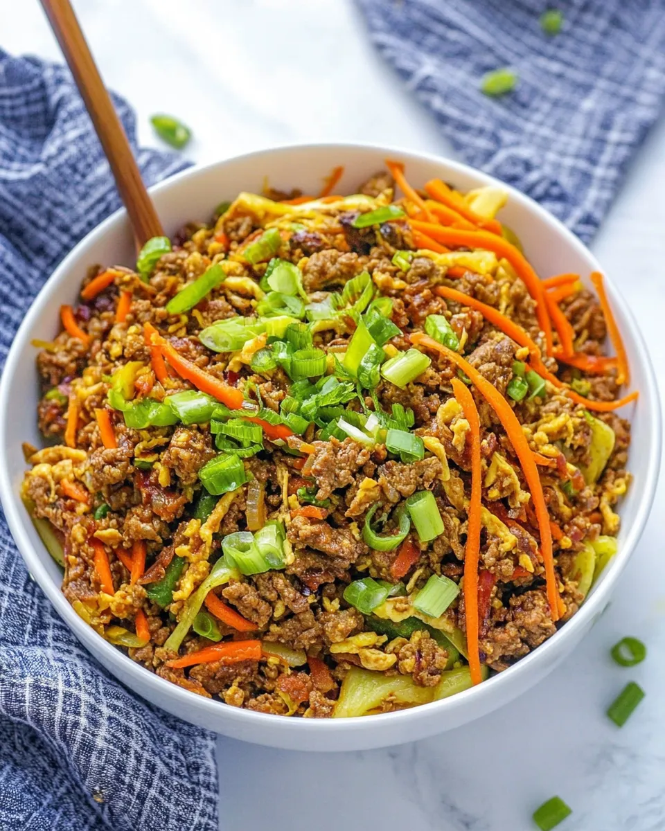 Homemade Egg Roll in a Bowl Recipe photo