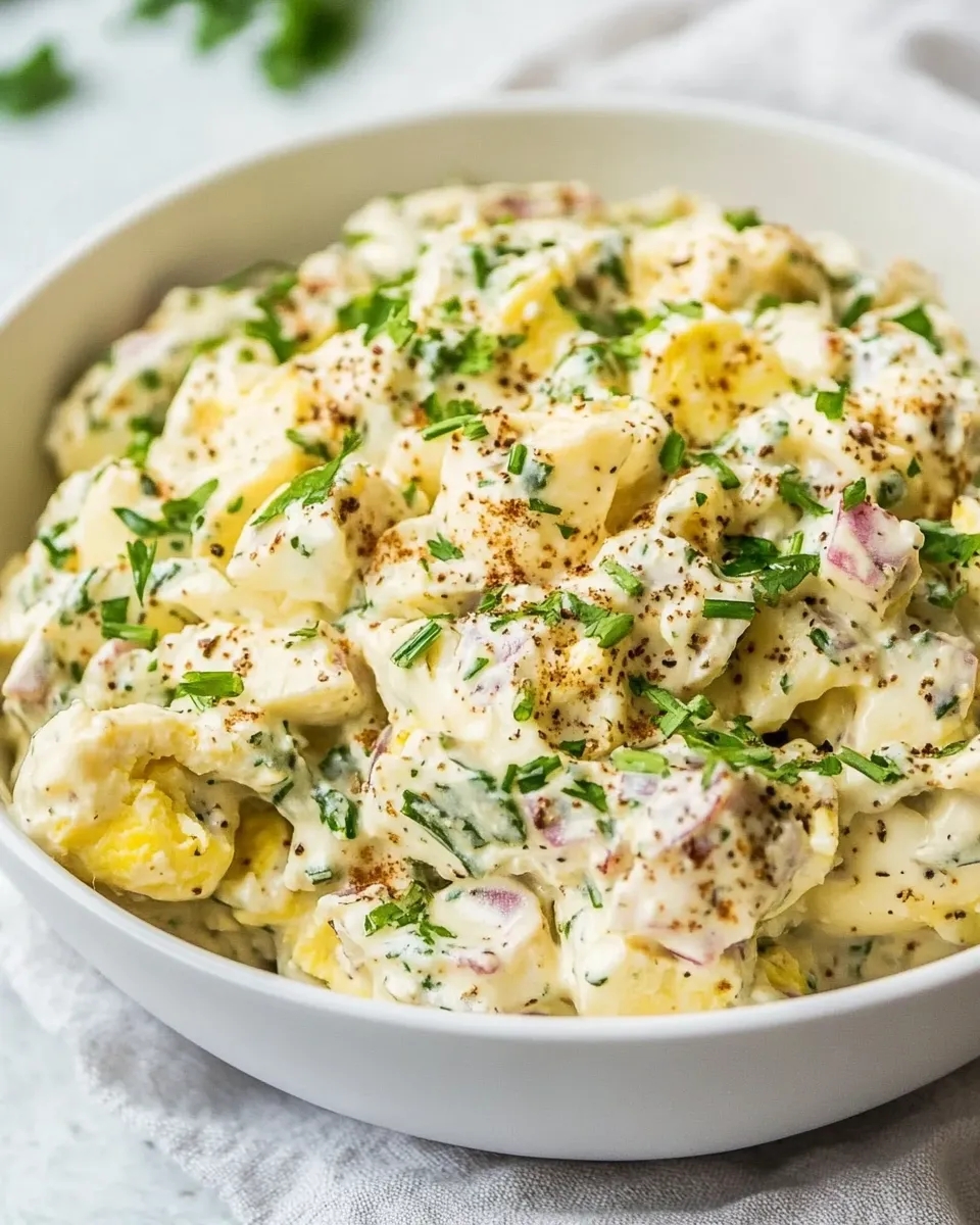 Easy Egg Salad Recipe with the Best Dressing shot