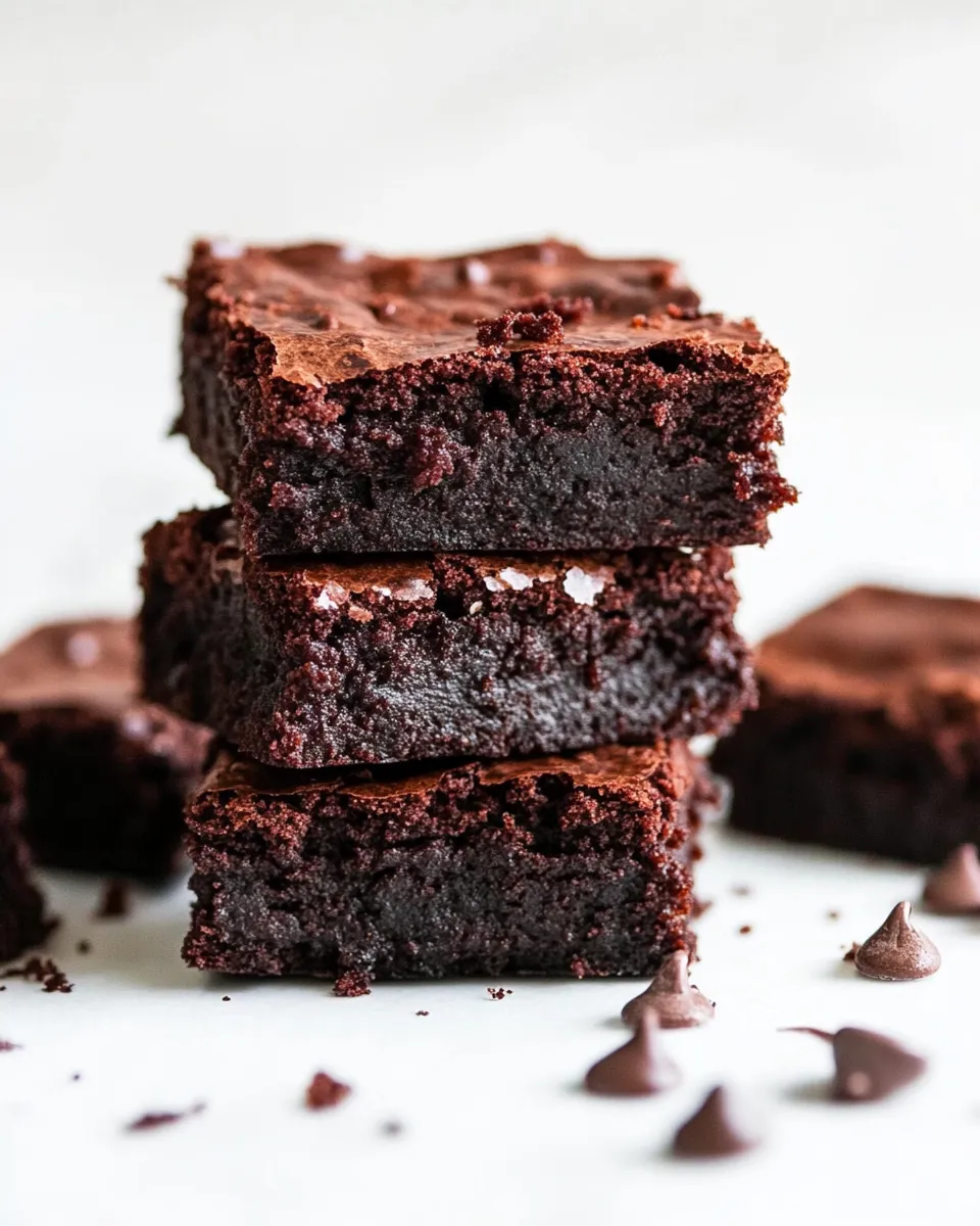 Classic Eggless Brownies image