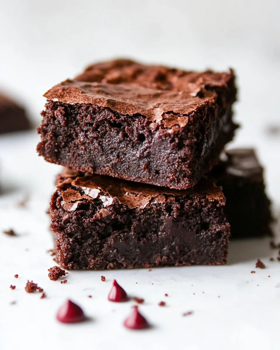 Easy Eggless Brownies recipe photo