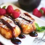 Homemade Espresso Angel Food Cake French Toast photo