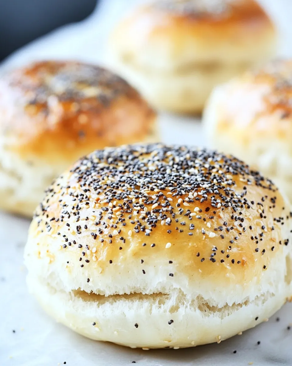 Delicious Everything Bagel Slider Buns shot