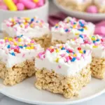 Homemade Extra-Marshmallow Rice Krispies Bars with Confetti photo