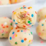 Homemade FUNFETTI-Inspired Cookie Dough Balls photo