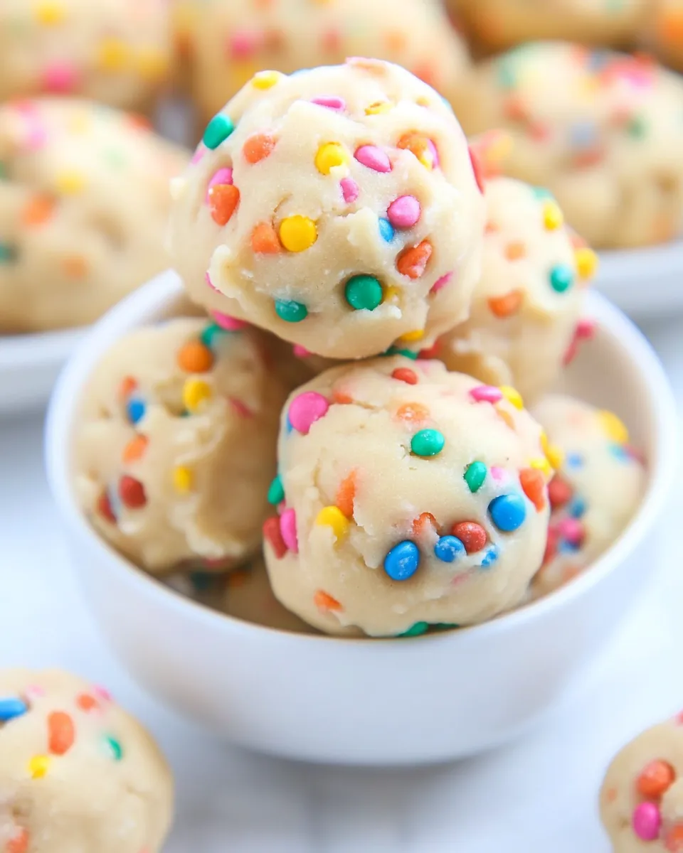 Delicious FUNFETTI-Inspired Cookie Dough Balls image