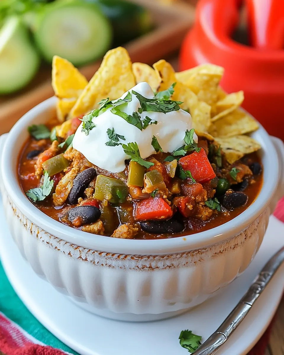 Easy Fajita Chili recipe photo