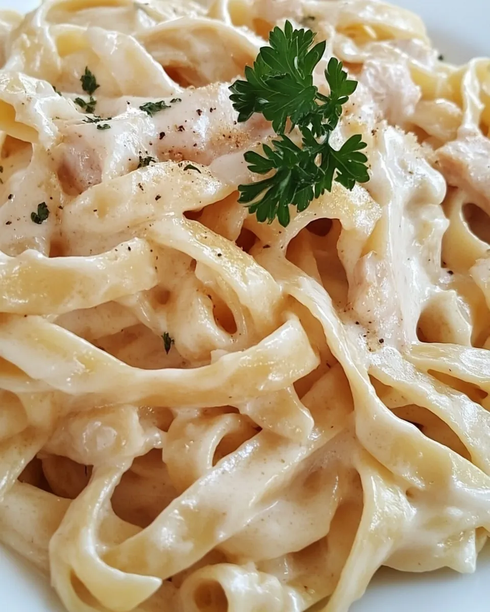 Classic Fettuccine Alfredo with Fresh Pasta image