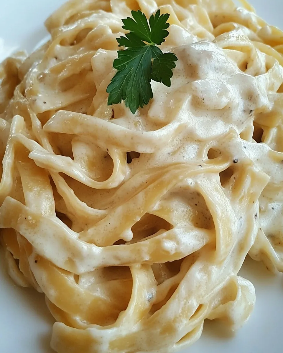 Easy Fettuccine Alfredo with Fresh Pasta recipe photo