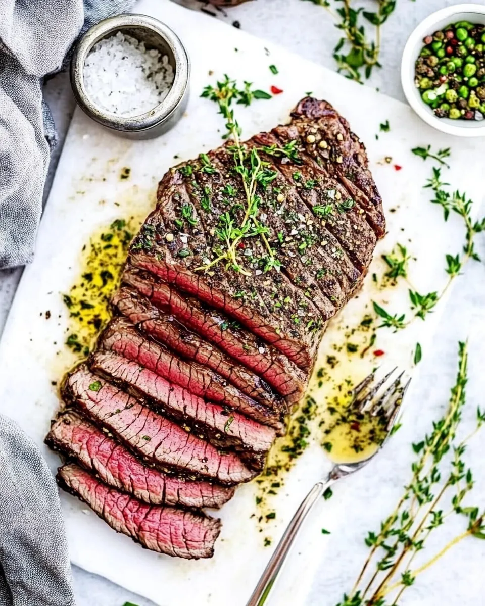 Savory Flat Iron Steak shot