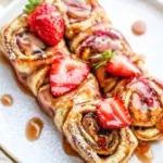 Homemade Flatbread French Toast Roll Ups or French Toast Pinwheels photo